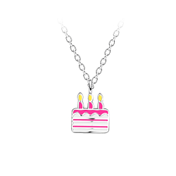 Wholesale Silver Cake Necklace