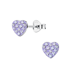 Wholesale Silver Heart Stud Earrings