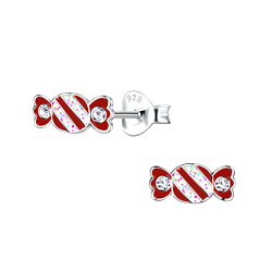 Wholesale Silver Candy Stud Earrings