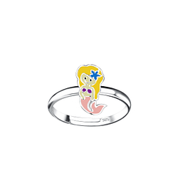 Wholesale Silver Mermaid Adjustable Ring