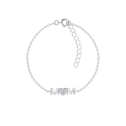 Wholesale Silver Mom Bracelet