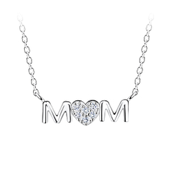 Wholesale Silver Mom Necklace