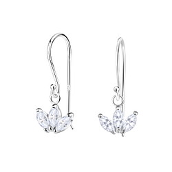 Wholesale Silver Flower Earrings