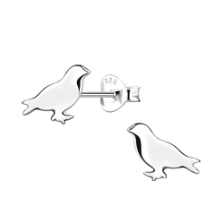 Wholesale Silver Bird Stud Earrings