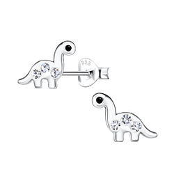 Wholesale Silver Dinosaur Stud Earrings