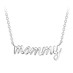 Wholesale Silver Mommy Necklace