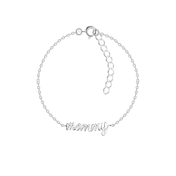 Wholesale Silver Mommy Bracelet