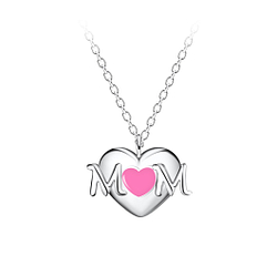 Wholesale Silver Mom Necklace