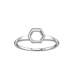 Wholesale Silver Hexagon Ring