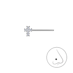 Wholesale Silver Cross Nose Stud