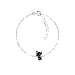 Wholesale Silver Cat Bracelet