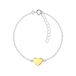 Wholesale Silver Heart Bracelet