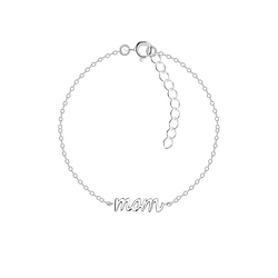 Wholesale Silver Mom Bracelet