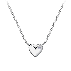 Wholesale Silver Heart Necklace