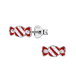 Wholesale Silver Candy Stud Earrings