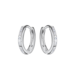 Wholesale 13mm Silver Huggie Earrings