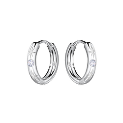 Wholesale 11mm Silver Huggie Earrings
