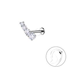 Wholesale Silver Geometric with Titanium Labret