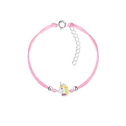 Wholesale Silver Unicorn Cord Bracelet