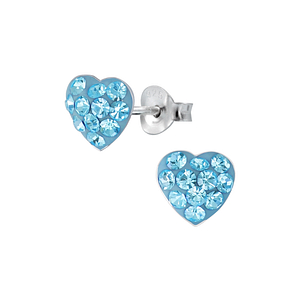 Wholesale Silver Heart Stud Earrings