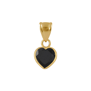 Wholesale 6mm Heart Cubic Zirconia Silver Pendant