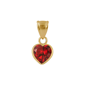 Wholesale 6mm Heart Cubic Zirconia Silver Pendant