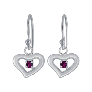 Wholesale Silver Heart Earrings
