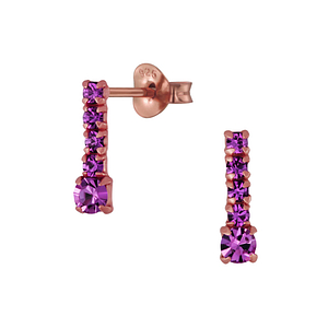 Wholesale Silver Bar Stud Earrings