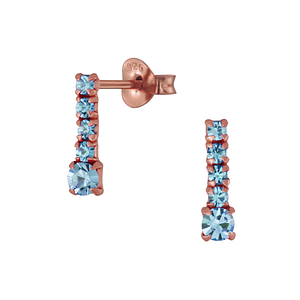 Wholesale Silver Bar Stud Earrings