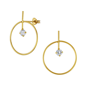 Wholesale Silver Geometric Stud Earrings