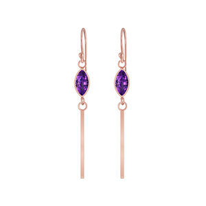 Wholesale Silver Marquise Cubic Zirconia Earrings