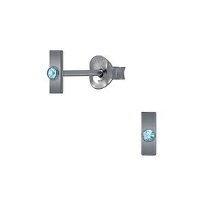 Wholesale Silver Bar Stud Earrings