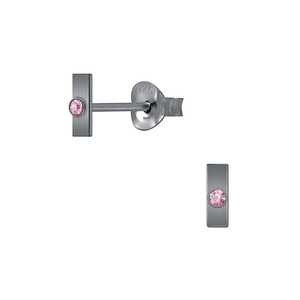 Wholesale Silver Bar Stud Earrings