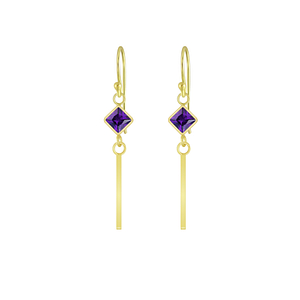 Wholesale Silver Geometric Cubic Zirconia Earrings