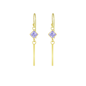 Wholesale Silver Geometric Cubic Zirconia Earrings