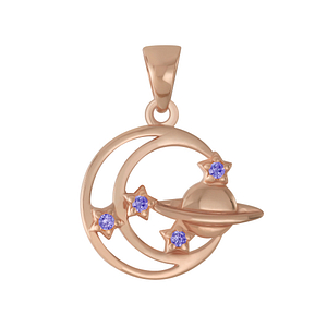 Wholesale Silver Planet Pendant