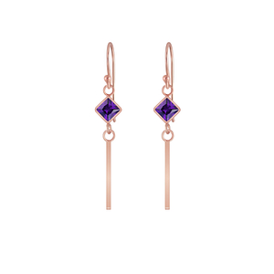 Wholesale Silver Geometric Cubic Zirconia Earrings