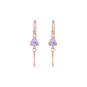 Wholesale Silver Geometric Cubic Zirconia Earrings