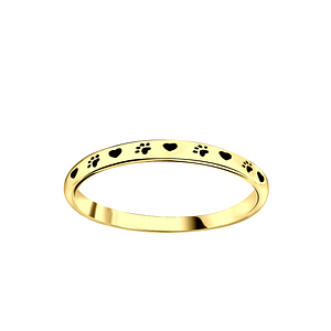 Wholesale Silver Paw Print Ring