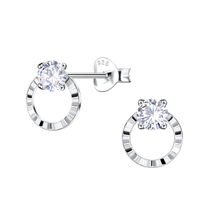 Wholesale Silver Geometric Stud Earrings