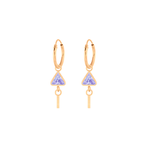 Wholesale Silver Geometric Charm Hoop Earrings