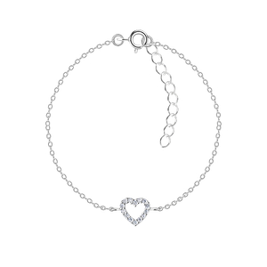 Wholesale Silver Heart Bracelet