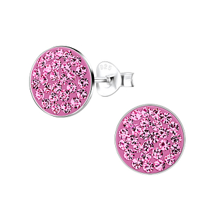 Wholesale Silver Round Stud Earrings