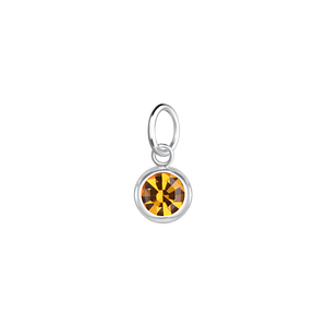 Wholesale 5mm Round Crystal Silver Pendant