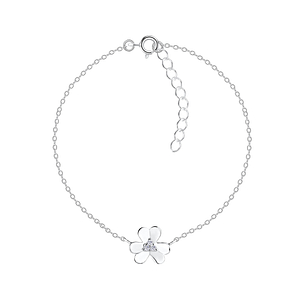 Wholesale Silver Flower Bracelet