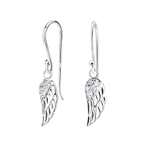 Wholesale Silver Wing Earrings
