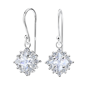 Wholesale Silver Square Earrings