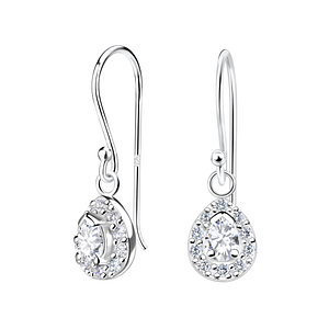 Wholesale Silver Tear Drop Earrings