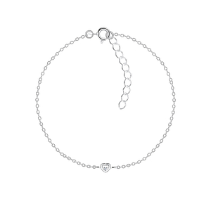 Wholesale Silver Heart Bracelet