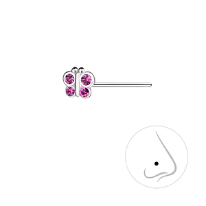 Wholesale Silver Butterfly Nose Stud